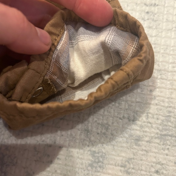 OshKosh B'gosh Tan Kids Overalls - Picture 3 of 4